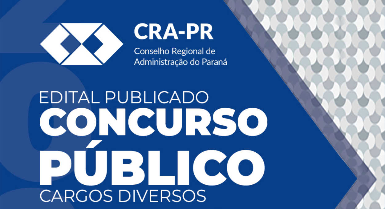Concurso do CRA-PR abre inscrições com salários de até R$ 8 mil