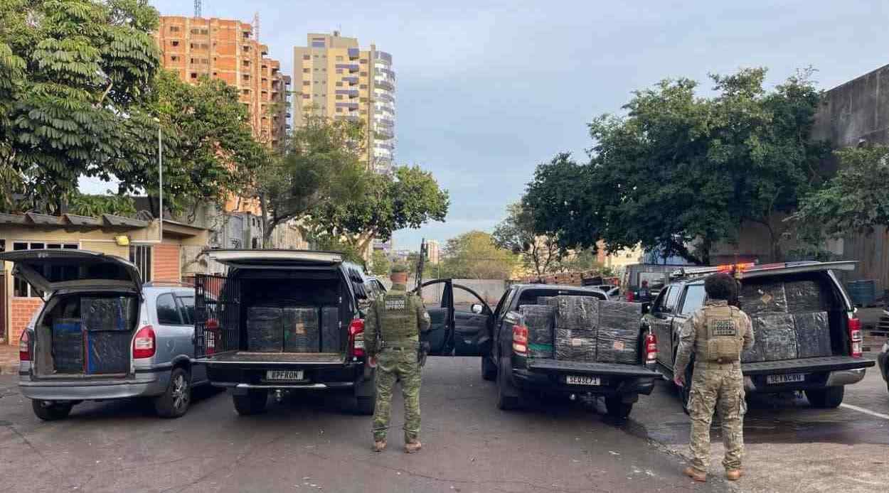 Polícia apreende eletrônicos avaliados em R$ 8 milhões após travessia do Paraguai