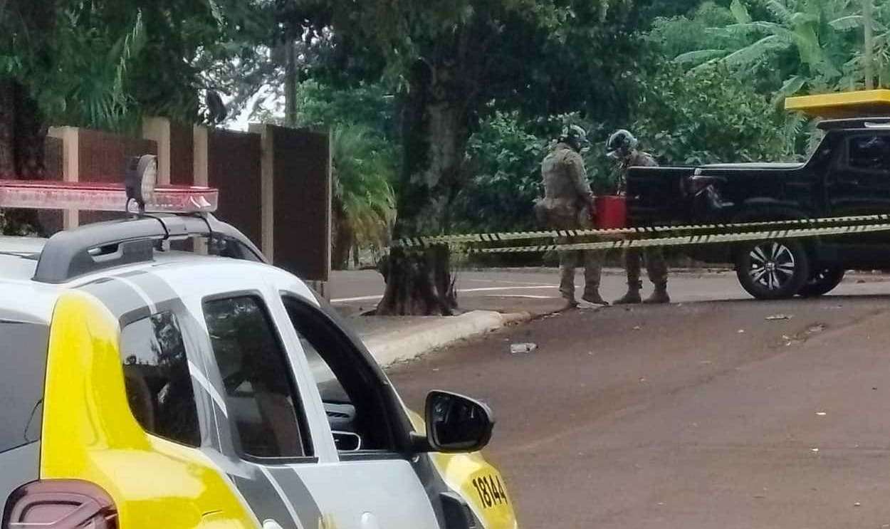 Veículo com material semelhante a explosivos é interceptado em Itaipulândia