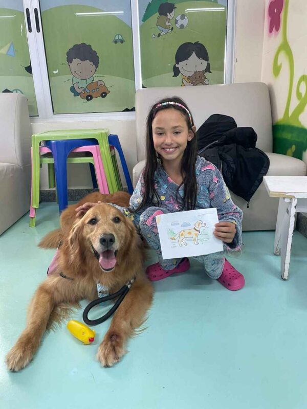 cão terapeuta hospital