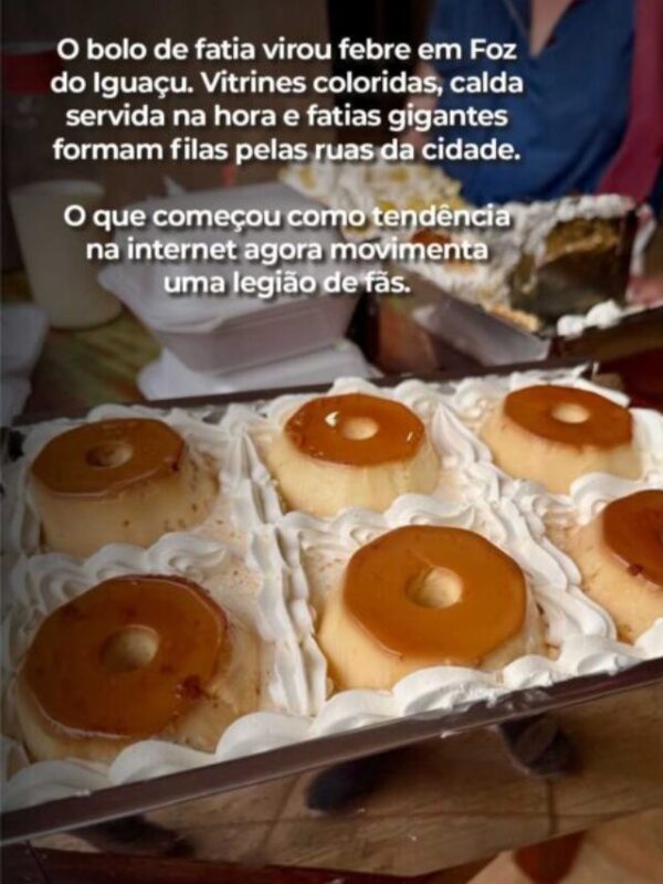 Bolo de fatia: Do Tik Tok para as calçadas de Foz