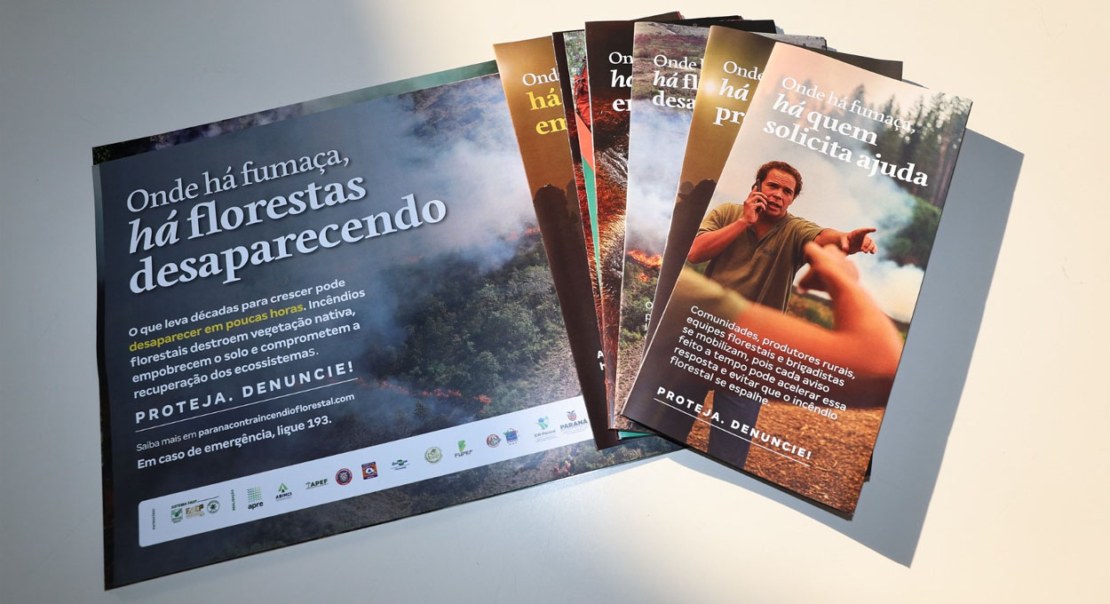 Sistema FAEP reforça campanha de prevenção a incêndios florestais no Paraná