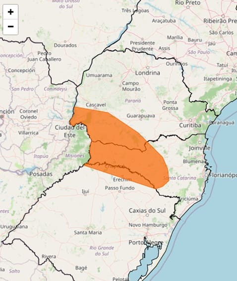Área de cobertura inclui Foz do Iguaçu.