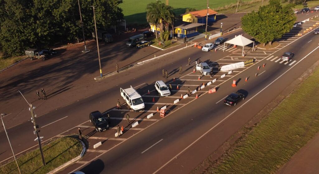 Barreira da Operação Ágata em rodovia da região.