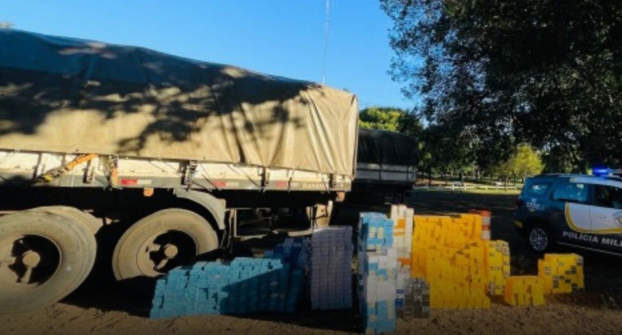 Policiais do PR e SP apreendem 1.200 celulares e medicamentos emagrecedores
