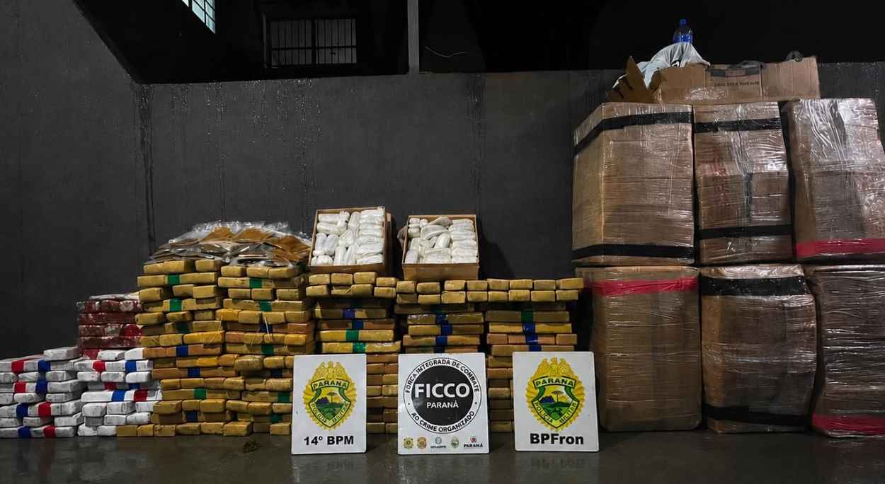 Operação apreende meia tonelada de drogas em Foz: prejuízo de R$ 2,3 milhões ao crime