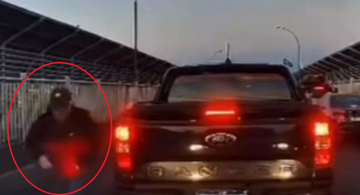 Vídeo: empresário é assaltado no alto da Ponte da Amizade