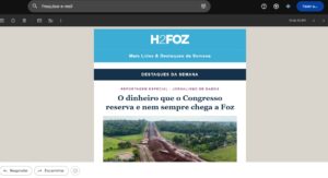 Notícias por e-mail: conheça as novas newsletters do H2FOZ