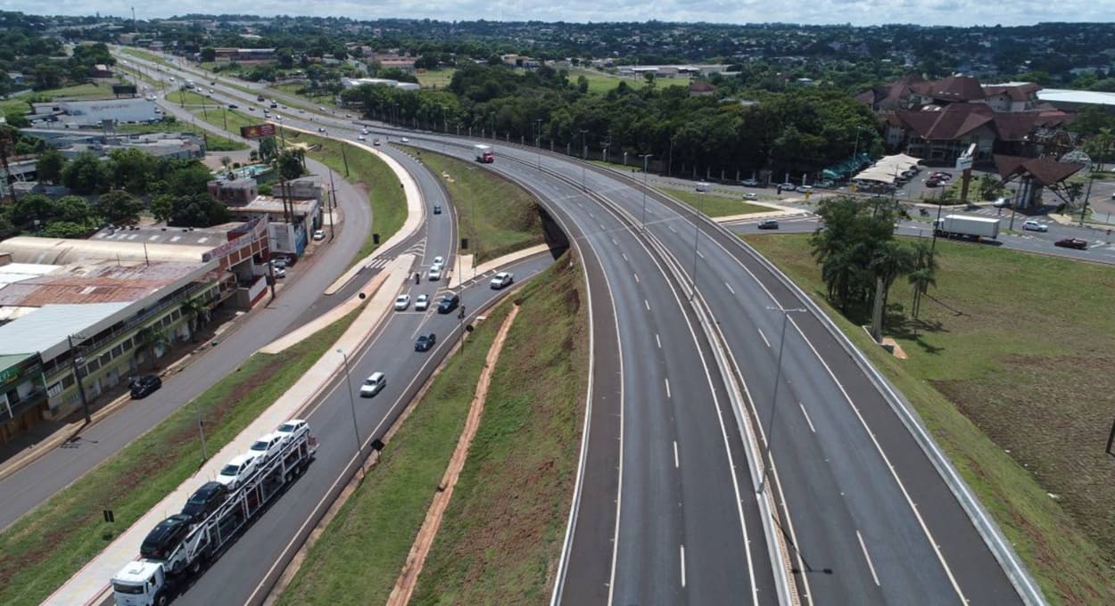 Atenção, motoristas: obras no trevo da Costa e Silva em Foz do Iguaçu
