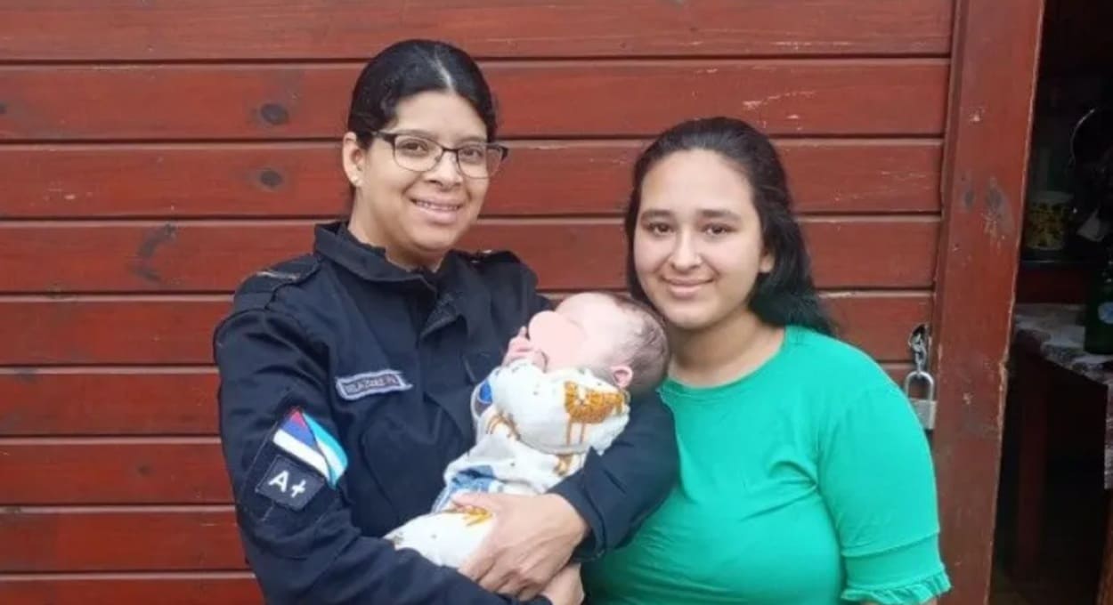 Policial que salvou bebê recebe carta de agradecimento na Argentina