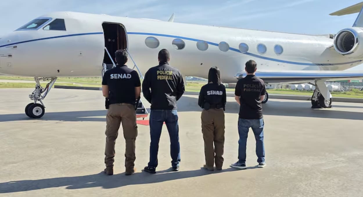 Avião particular ligado a Daniel Vorcaro é localizado no Paraguai