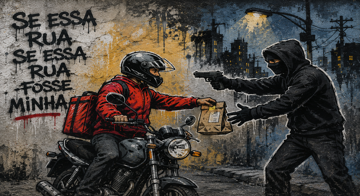 A insegurança na garupa. Motoboys são alvos de roubos na Vila C