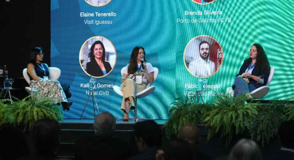 A diretora executiva do Visit Iguassu, Elaine Tenerello, apresentou estratégias da entidade para promover o Destino Iguaçu. Foto: Sandra Puentes