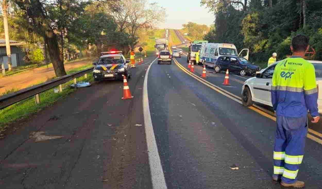 Motorista alcoolizado e sem CNH provoca acidente na BR-277 em Matelândia