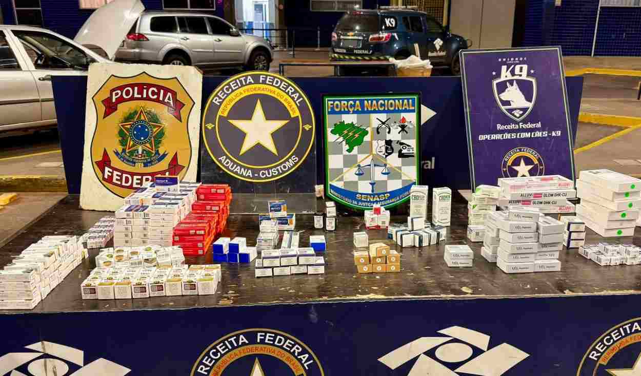 Ponte da Amizade: Receita apreende meio milhão em medicamentos