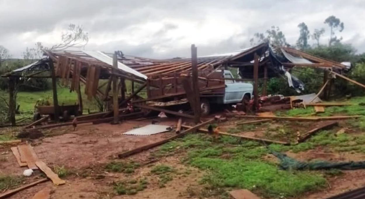 Tornado em cidade argentina da fronteira provoca morte de agricultor