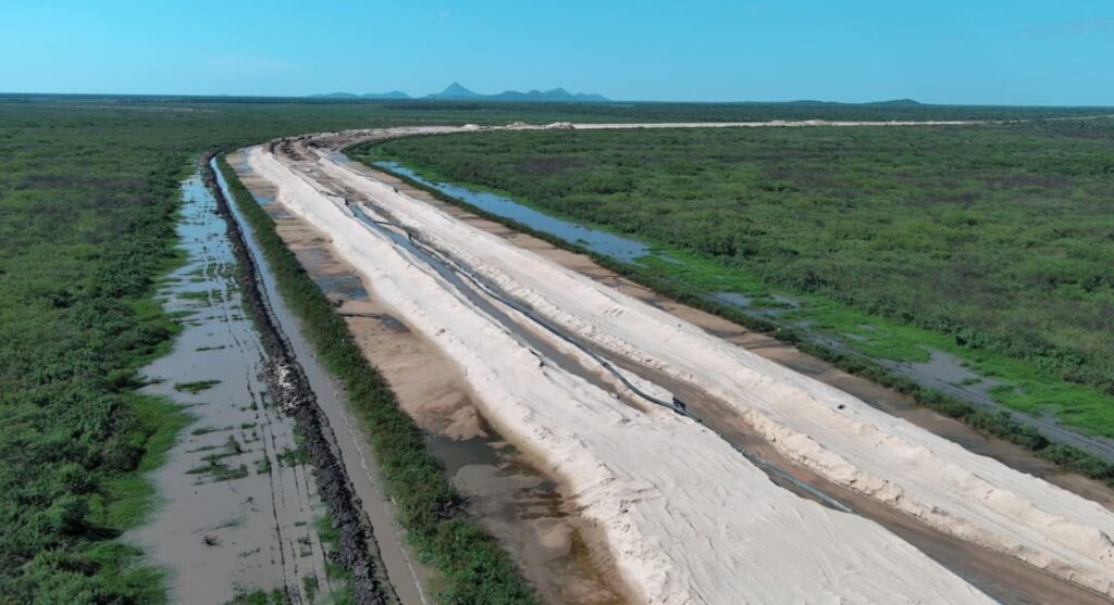 Ramal de acesso à Ponte da Bioceânica no Paraguai.