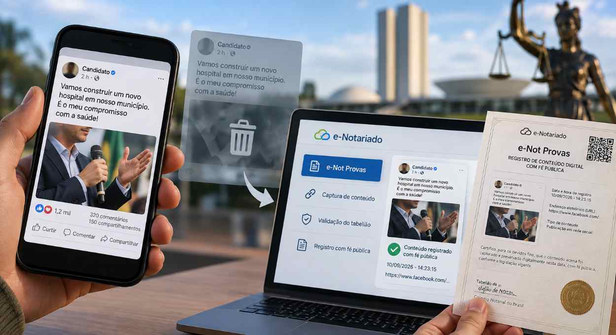 Promessas de campanha na internet agora viram prova em cartórios do Paraná