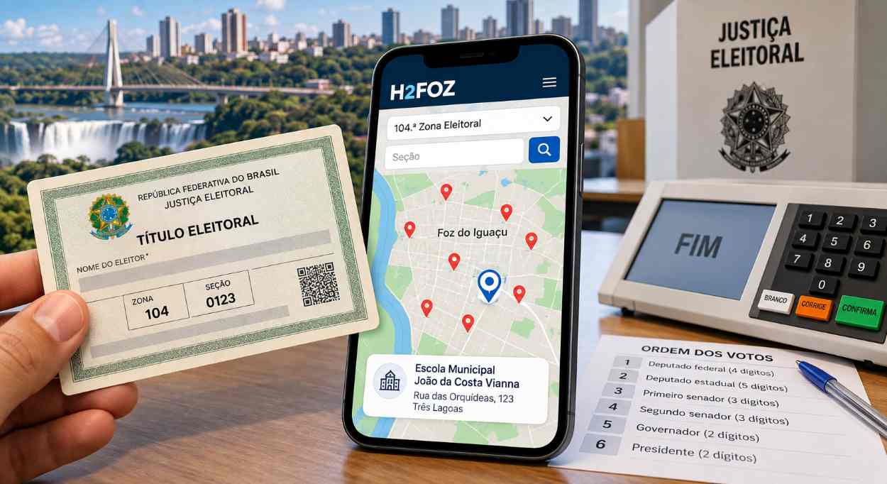 Onde votar em Foz do Iguaçu: consulte sua seção eleitoral