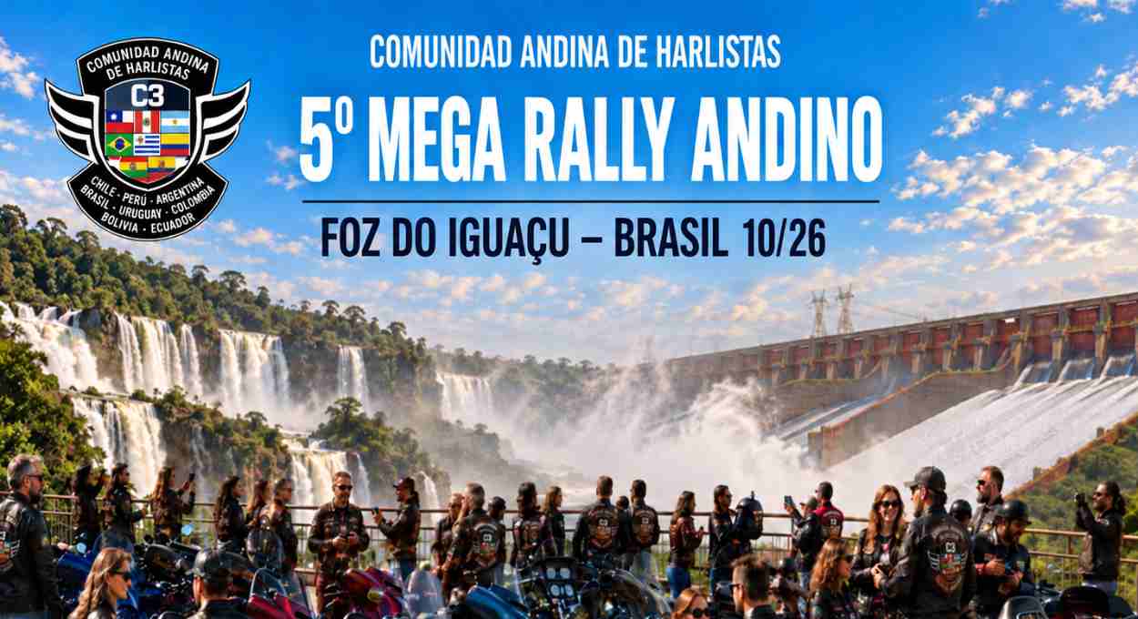 5.º Mega Rally Andino percorre seis países até chegar a Foz do Iguaçu