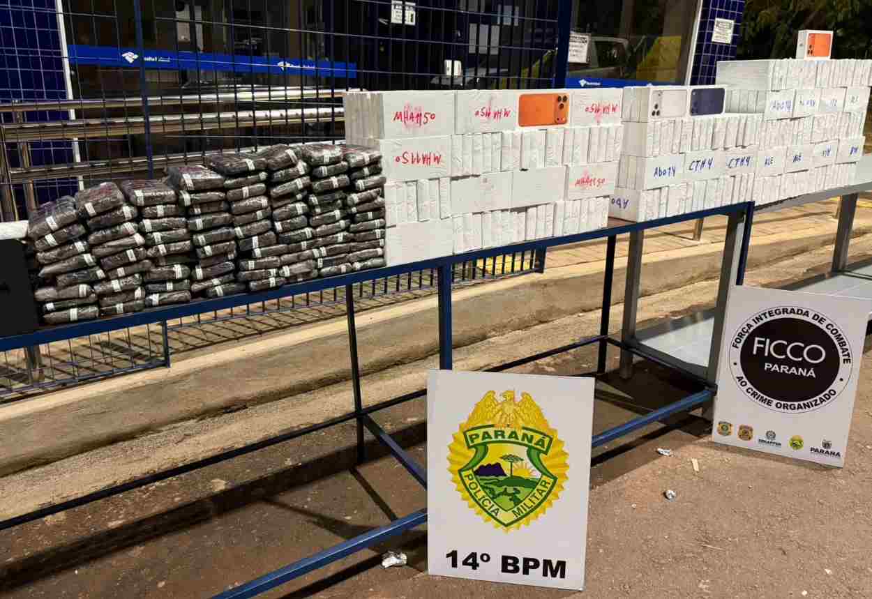 PM intercepta carga milionária de iPhone em Foz: R$ 2,5 milhões em celulares