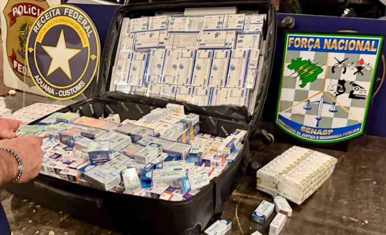 Ponte da Amizade: apreensão soma R$ 500 mil em medicamentos e anabolizantes