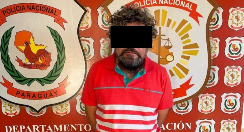Suspeito preso no Paraguai.
