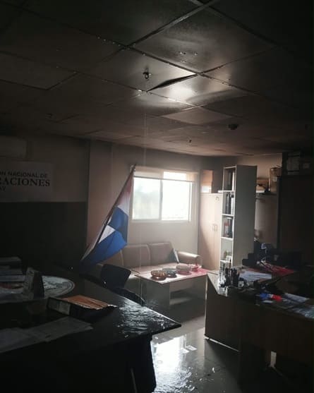 Sistema de alarme e combate a incêndios funcionou.