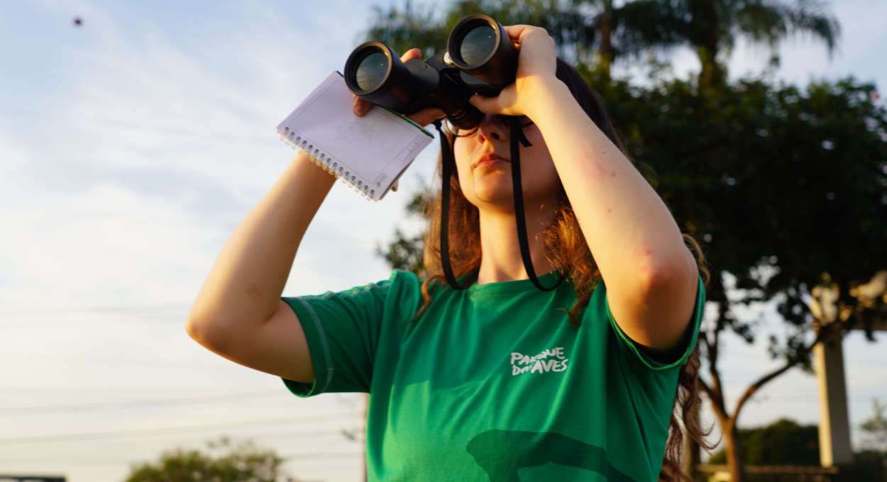 Parque das Aves realiza censo de papagaios-verdadeiros neste sábado (17)
