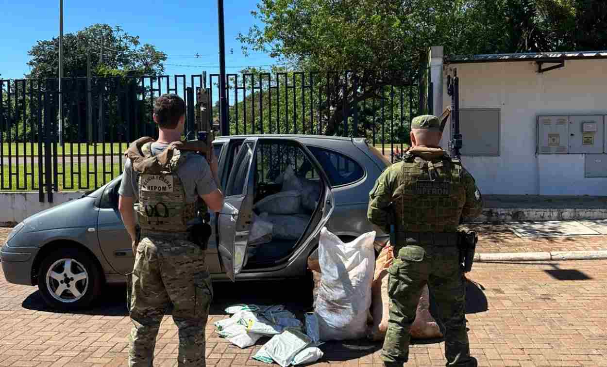 Polícia de fronteira apreende agrotóxico do Paraguai; R$ 161 mil de prejuízo ao crime