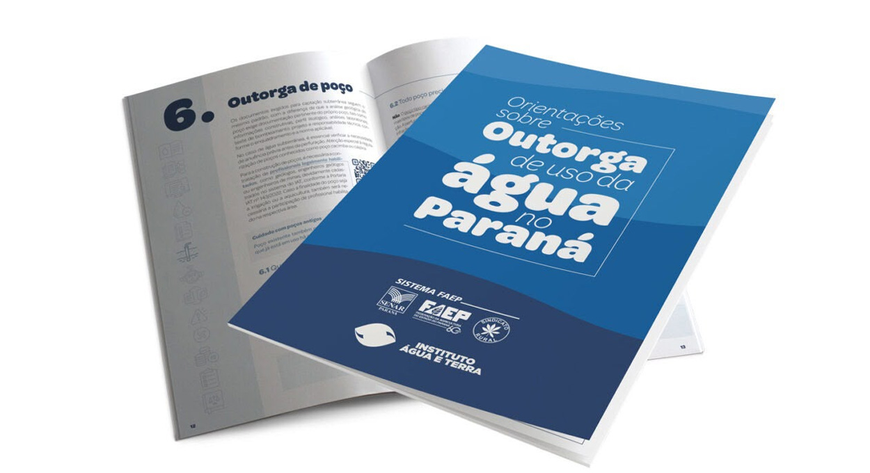 Sistema FAEP desenvolve cartilha sobre outorga de uso da água